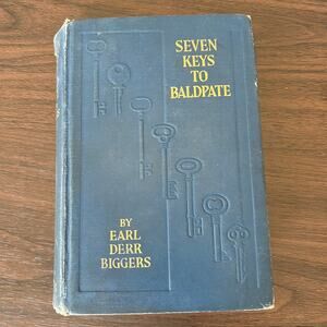 7 Keys to Baldpate by Earl Derr Biggers 1913 FIRST EDITION Skeleton Key Cover